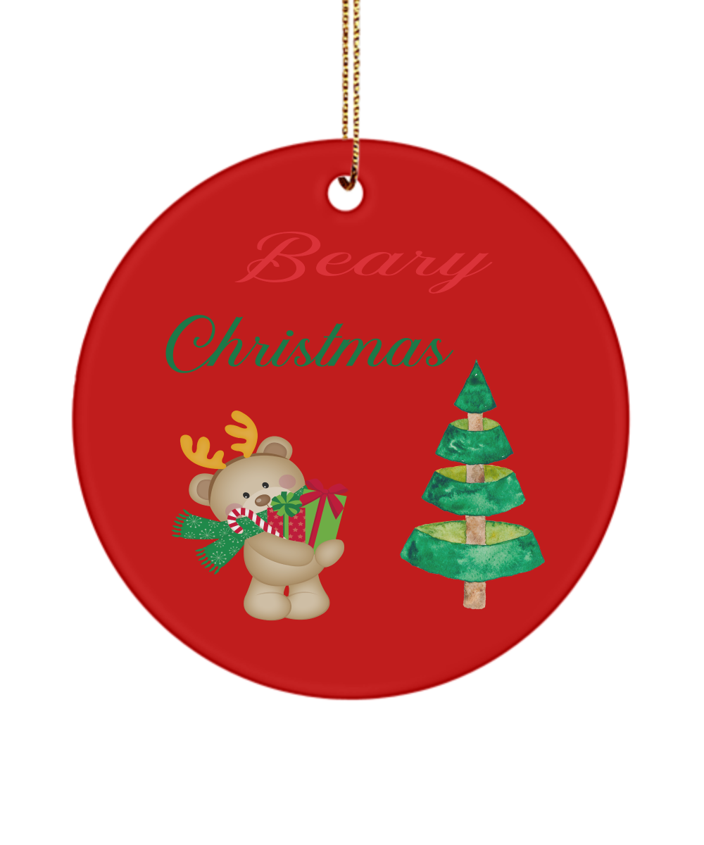 Beary Christmas Teddy Bear Holiday Xmas Christmas Ornament