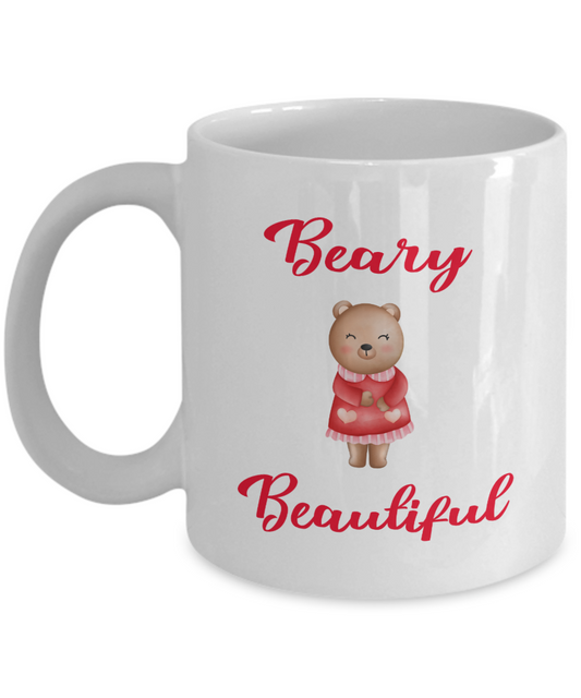 Beary Beautiful Teddy Bear Coffee Mug